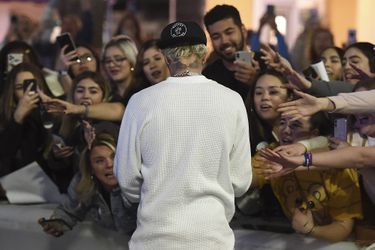 Justin Bieber à l'avant-première du documentaire «Justin Bieber : Seasons» à Los Angeles le 27 janvier 2020 