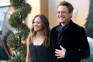 Robert Downey Jr. et sa femme Susan Downey lors de la première du film &quot;Le Voyage du Dr Dolittle&quot;, à Los Angeles le 11 janvier 2020.