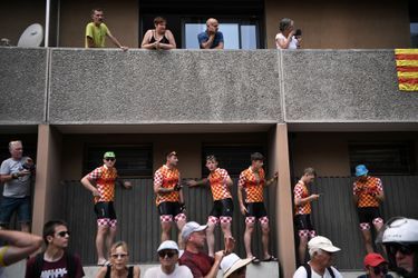 Des cyclistes sur l&#039;étape 19 entre Saint-Jean-de-Maurienne et Tignes, vendredi 26 juillet.&amp;nbsp;&amp;nbsp;