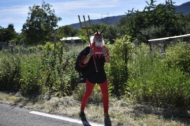 L'incontournable &quot;El Diablo&quot; sur les routes du Tour entre Saint-Die-des-Vosges et Colmar, le 10 juillet.&nbsp;