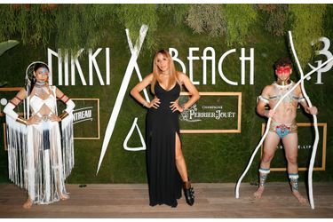 Cathy Guetta à la soirée des 20 ans de Nikki Beach à Cannes le 22 mai 2019