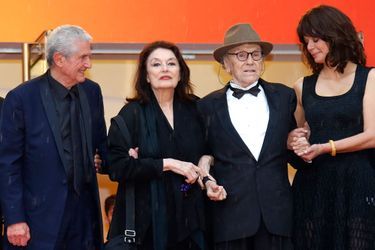 Claude Lelouch, Anouk Aimé, Jean-Louis Trintignant et Marianne Denicourt.