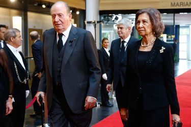 Arrivée de l'ancien souverain Juan Carlos et de son épouse l'ancienne reine Sofia.