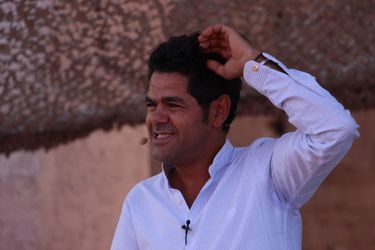 Jamel Debbouze lors des répétitions du gala du Marrakech du rire 2017, le 30 juin 2017 à Marrakech.