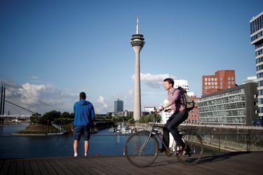 Düsseldorf accueille coureurs et spectateurs. Le Grand Départ du Tour de France y sera donné samedi. 