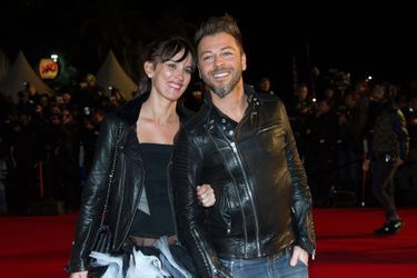 Christophe Maé et sa femme aux NRJ Music Awards à Cannes, en 2014.