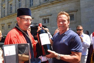 Arnold Schwarzenegger a fait une apparition remarquée à la Fête du vin à Libourne 