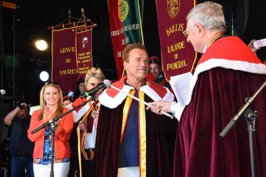 Arnold Schwarzenegger a fait une apparition remarquée à la Fête du vin à Libourne 