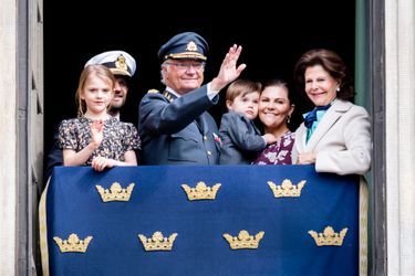 La famille royale de Suède à Stockholm, le 30 avril 2019