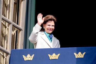 La reine Silvia de Suède à Stockholm, le 30 avril 2019