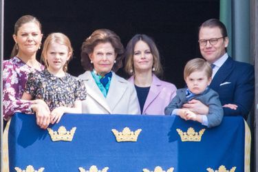 La famille royale de Suède à Stockholm, le 30 avril 2019