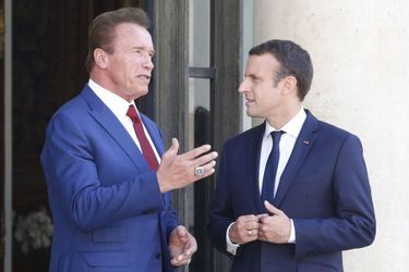 Arnold Schwarzenegger a rencontré Emmanuel Macron vendredi à l'Elysée.