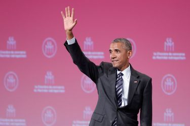 Barack Obama à Montréal, le 6 juin 2017.
