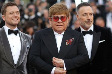 Taron Egerton, Elton John et son mari David Furnish