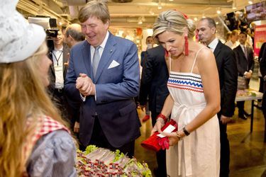 La reine Maxima et le roi Willem-Alexander des Pays-Bas à Milan, le 22 juin 2017