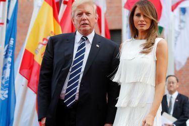 Donald Trump et Melania Trump à Hambourg, le 7 juillet 2017.