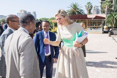 La reine Maxima des Pays-Bas à Addis-Abeba en Ethiopie, le 15 mai 2019