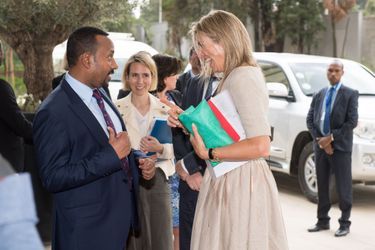 La reine Maxima des Pays-Bas avec le Premier ministre éthiopien à Addis-Abeba, le 15 mai 2019