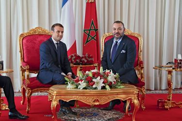 Une rencontre très cordiale. Le souverain alaouite a été un des premiers à féliciter le nouveau président français le soir de son élection.