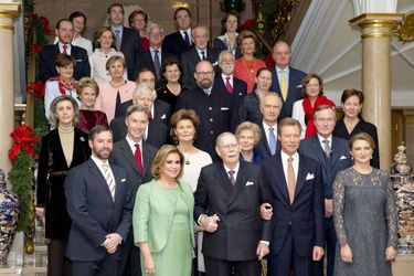 L'ex-grand-duc Jean de Luxembourg avec sa famille pour les 125 ans de la dynastie, le 8 décembre 2016