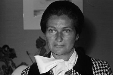 Simone Veil chez elle à Paris, le 29 mai 1974
