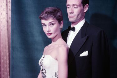 Audrey Hepburn et son mari Mel Ferrer en 1956