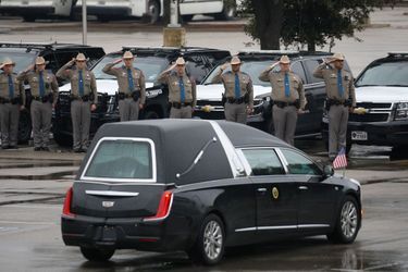 Le convoi du cercueil de George W.H. Bush au Texas