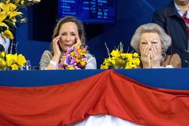La princesse Margarita et l&#039;ex-reine Beatrix des Pays-Bas à Amsterdam, le 26 janvier 2019
