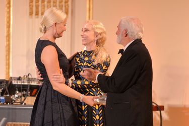 La princesse Mette-Marit de Norvège avec Franca Sozzani à New York, le 10 juin 2014