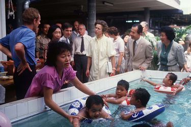 La princesse Anne en Thaïlande, en novembre 1987