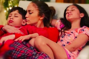 Jennifer Lopez avec ses enfants