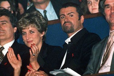 George Michael et Lady Diana en 1994.