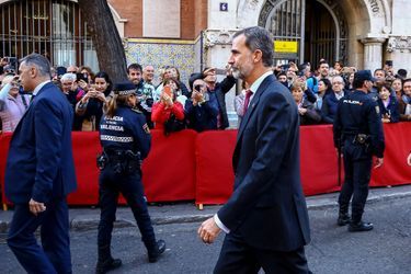 Le roi Felipe VI d'Espagne à Valence, le 7 novembre 2018