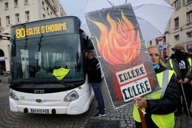 Manifestation à Marseille.