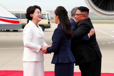 Kim Jong-un a accueilli Moon Jae-in à Pyongyang, le 18 septembre 2018.