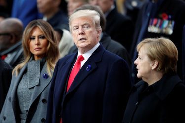 Melania Trump, Donald Trump et Angela Merkel