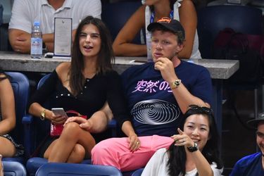 Emily Ratajkowski et Sebastian Bear-McClard à l&#039;US Open de tennis, le 5 septembre 2018