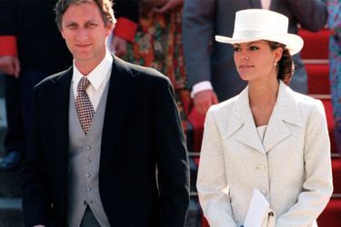 Le prince Philippe de Belgique et la princesse Victoria de Suède au mariage de l'infante Cristina d'Espagne et de Inaki Urdangarin, à Barcelone le 4 octobre 1997
