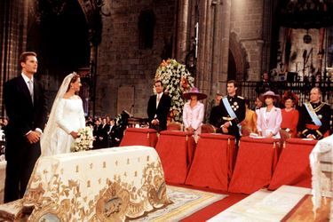 Le mariage de l'infante Cristina d'Espagne et de Inaki Urdangarin, à Barcelone le 4 octobre 1997