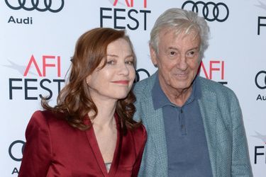 Isabelle Huppert et Paul Verhoeven à l'AFI Fest le 13 novembre 2016. 