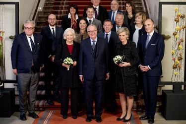 La famille royale de Belgique au Parlement à Bruxelles pour la Fête du roi, le 15 novembre 2016