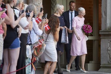 La reine Margrethe II de Danemark au château de Frederiksborg, le 24 mai 2018