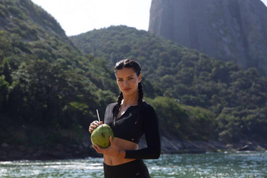 Adriana Lima à Rio.