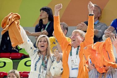 La reine Maxima et le roi Willem-Alexander des Pays-Bas aux JO de Rio, le 15 août 2016