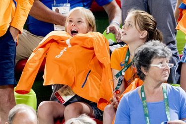 Les princesses Ariane et Alexia des Pays-Bas aux JO de Rio, le 15 août 2016