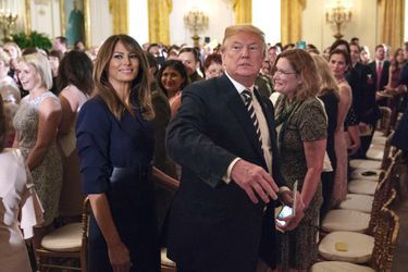 Donald et Melania Trump à la Maison-Blanche, le 9 mai 2018.