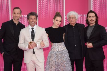 Patrick Dempsey et l'équipe de la série "La vérité sur l'affaire Harry Québert" au festival Canneseries samedi