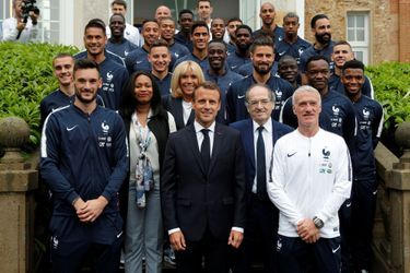 Photo avec l'ensemble de l'équipe de France