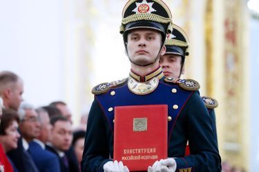 Vladimir Poutine a prêté serment à Moscou, le 7 mai 2018.