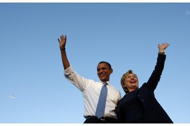 Barack Obama et Hillary Clinton en Floride en octobre 2008